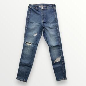 H&M Jeans Women’s 26 Blue Distressed Skinny Denim